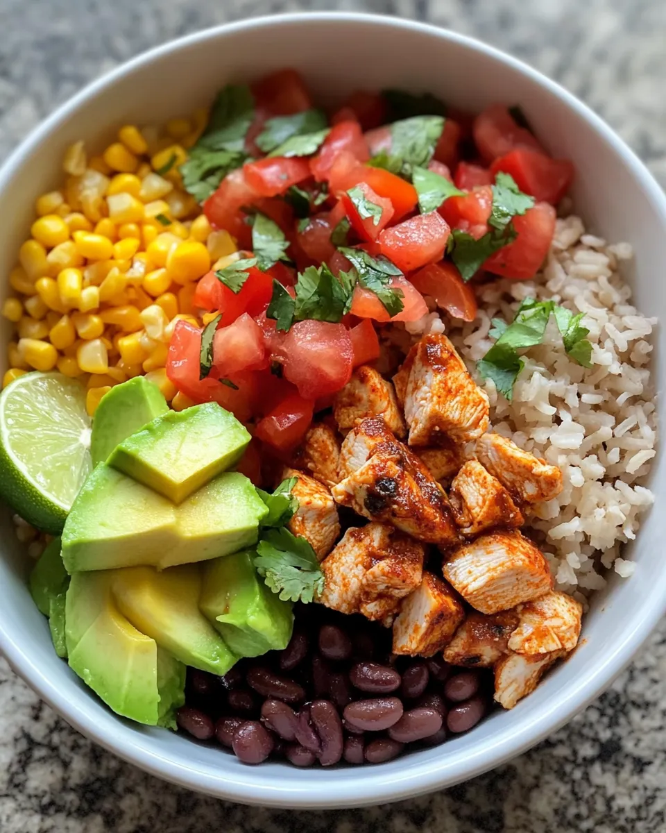 Easy Chipotle Chicken Burrito Bowls recipe photo