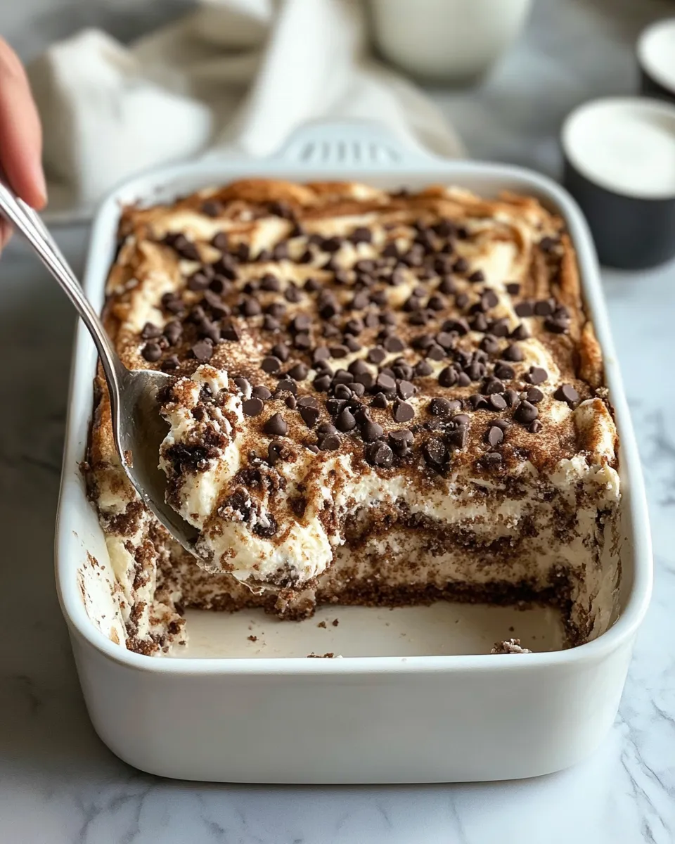Classic Chocolate Chip Cinnamon Roll Cake image