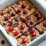 Homemade Chocolate Covered Cranberry Oat Bars photo