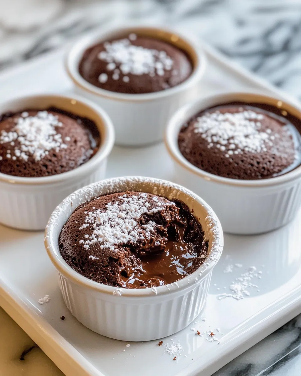 Homemade Chocolate Espresso Lava Cakes photo
