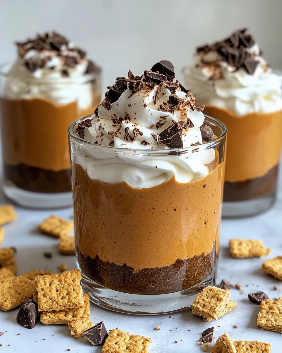 Easy Chocolate Mousse Pumpkin Parfaits recipe image