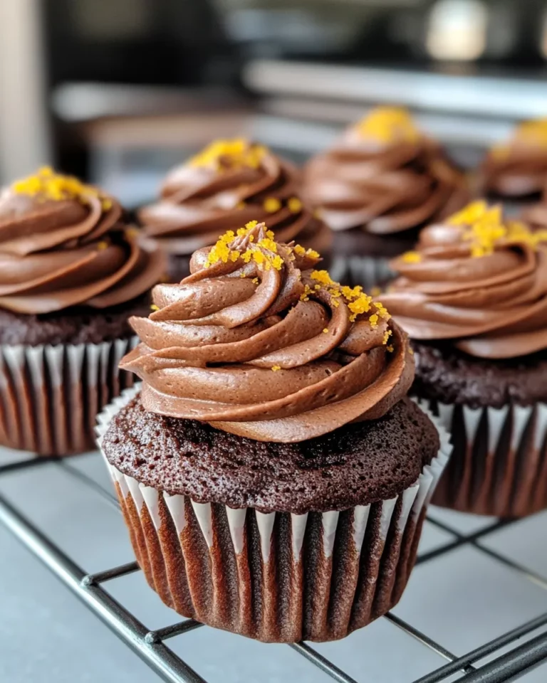Homemade Chocolate Pumpkin Spice Cupcakes photo