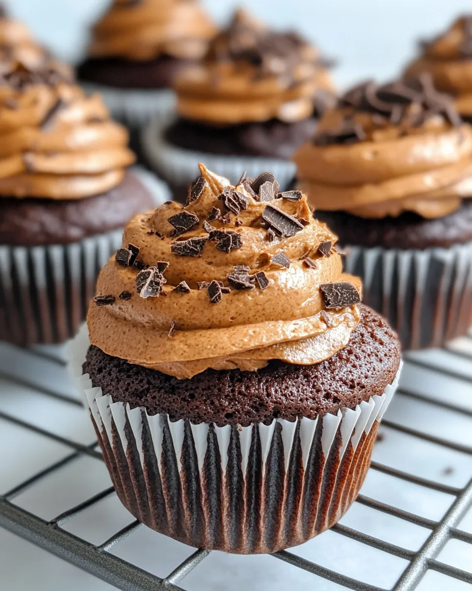 Easy Chocolate Pumpkin Spice Cupcakes recipe photo