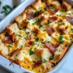 Homemade Christmas Morning Breakfast Strata photo