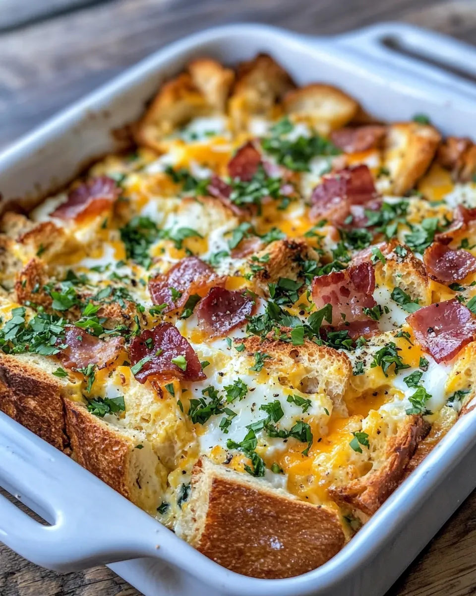 Classic Christmas Morning Breakfast Strata recipe image