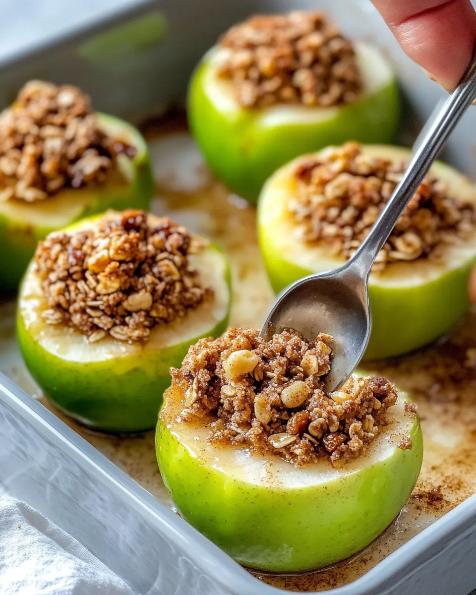Classic Cinnamon Sugar Stuffed Baked Apples dish photo