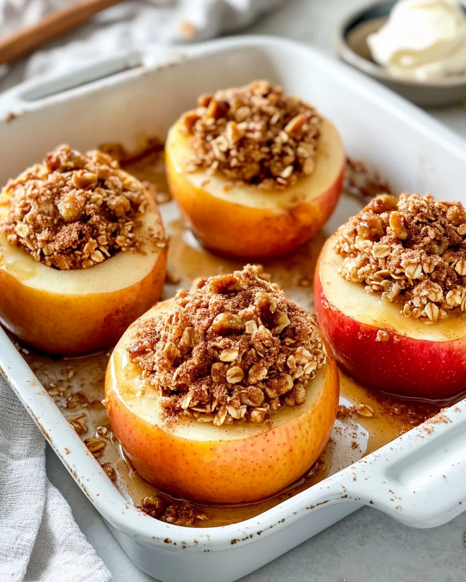 Delicious Cinnamon Sugar Stuffed Baked Apples image
