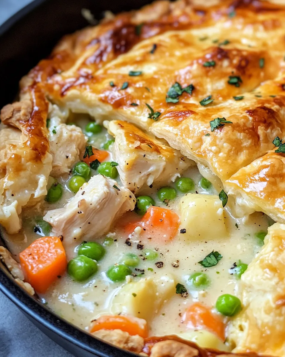 Quick Classic Chicken Pot Pie food shot