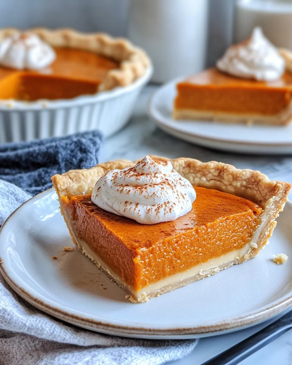 Quick Classic Pumpkin Pie plate image