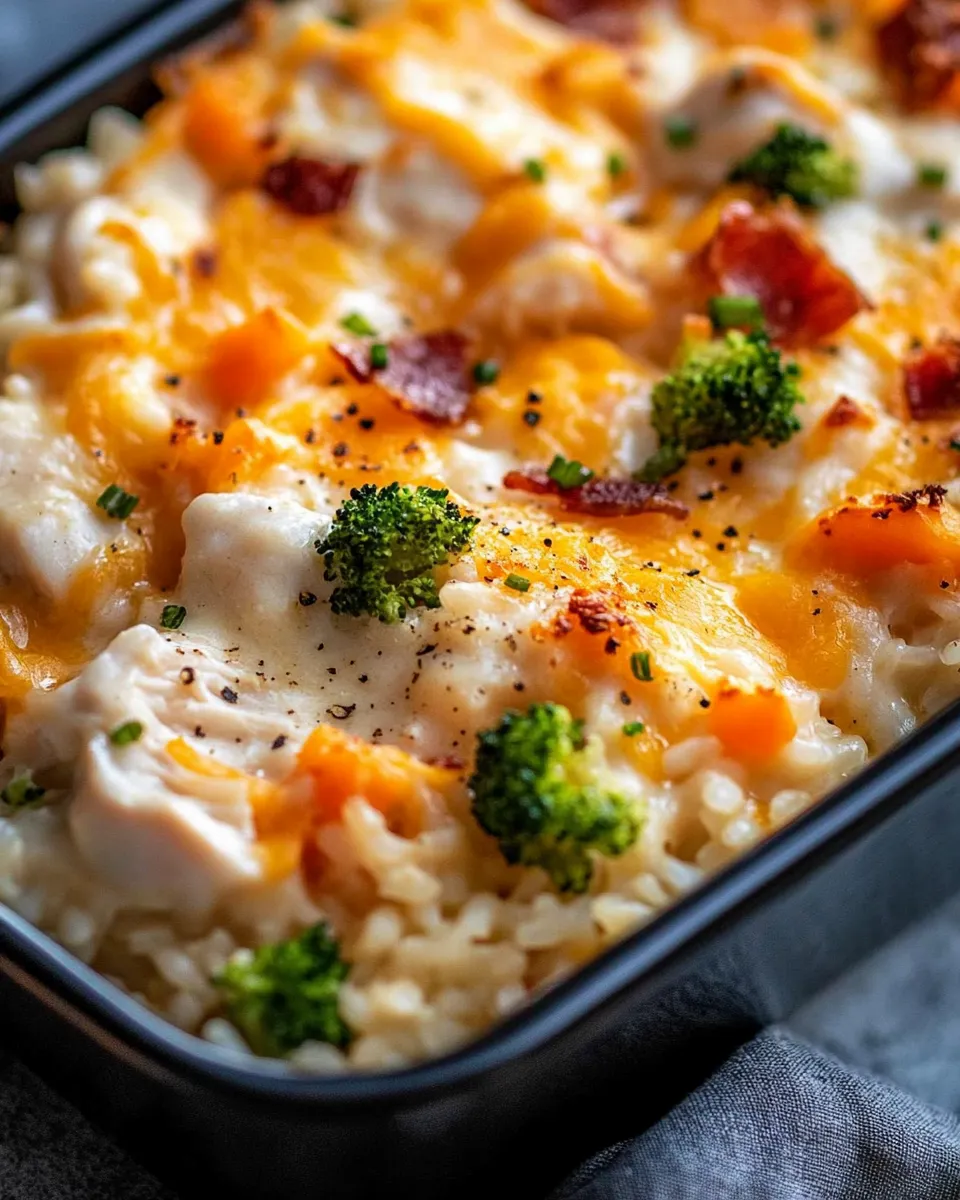 Classic Comfort Chicken and Rice Casserole dish photo
