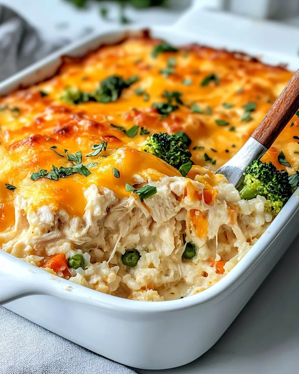 Easy Comfort Chicken and Rice Casserole recipe image