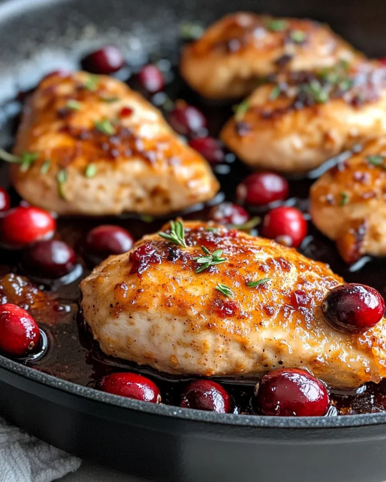 Homemade Cranberry Orange Glazed Chicken photo