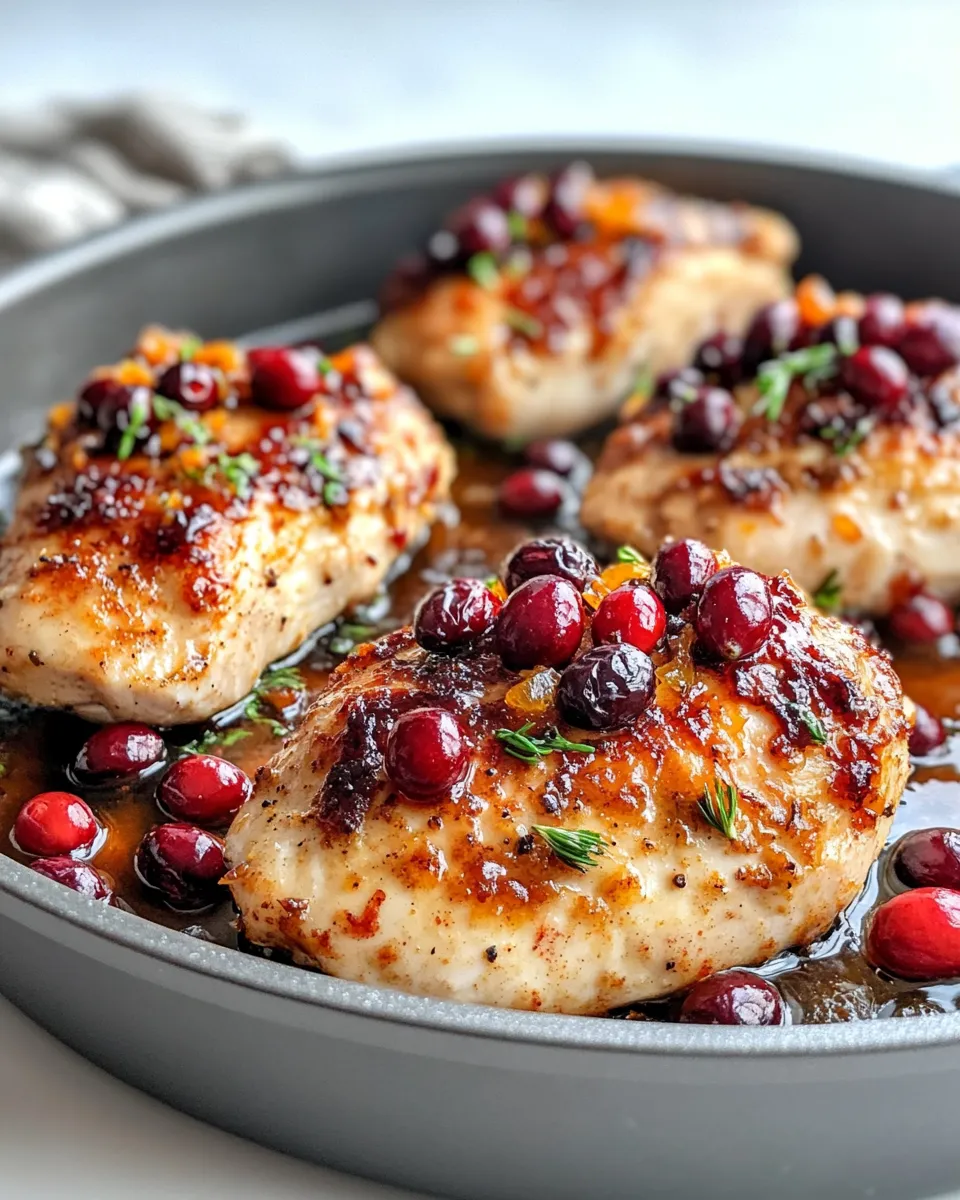 Classic Cranberry Orange Glazed Chicken image