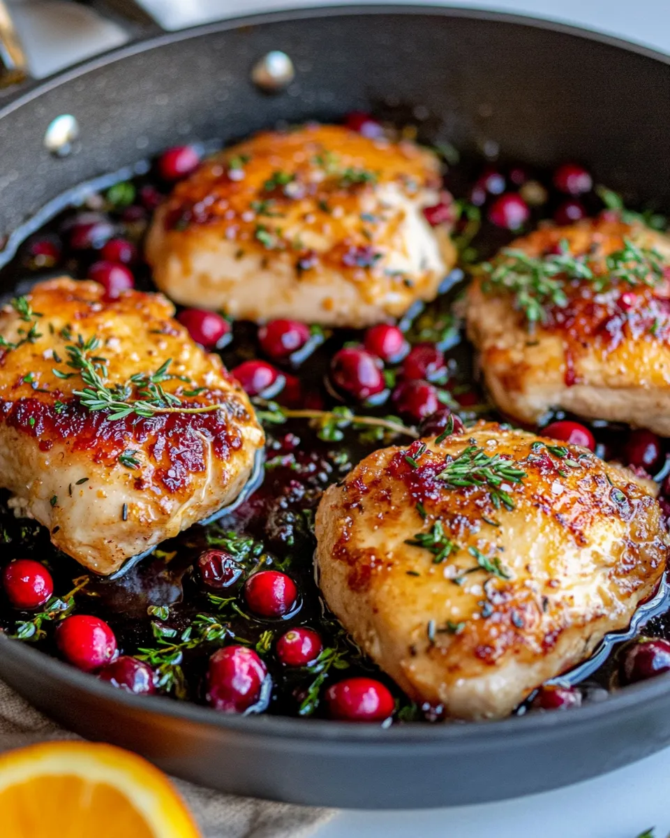 Delicious Cranberry Orange Glazed Chicken dish photo