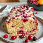 Homemade Cranberry Orange Pound Cake photo