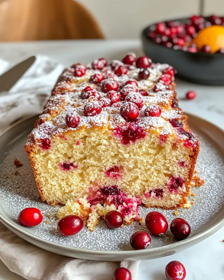 Homemade Cranberry Orange Pound Cake photo