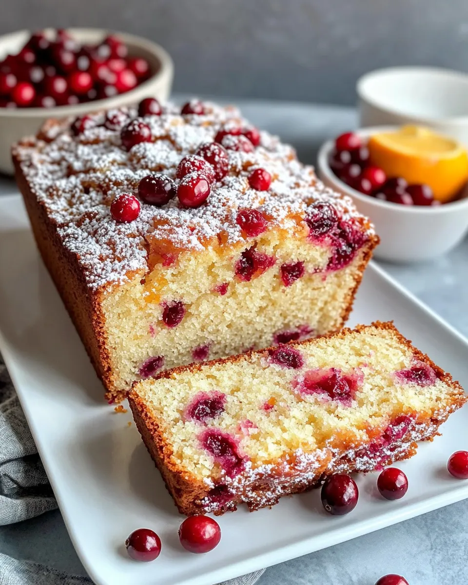 Classic Cranberry Orange Pound Cake image