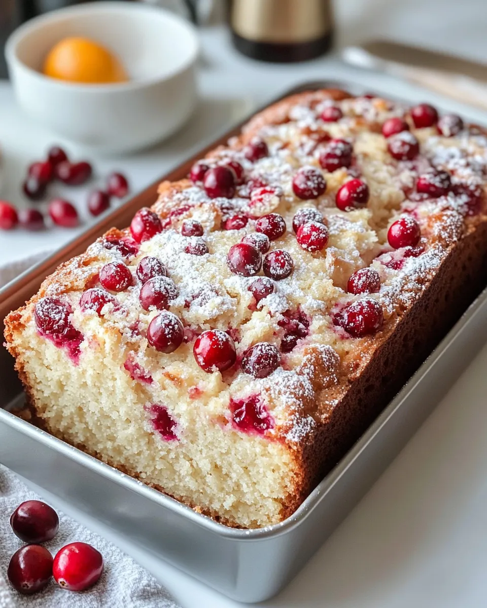 Easy Cranberry Orange Pound Cake recipe photo