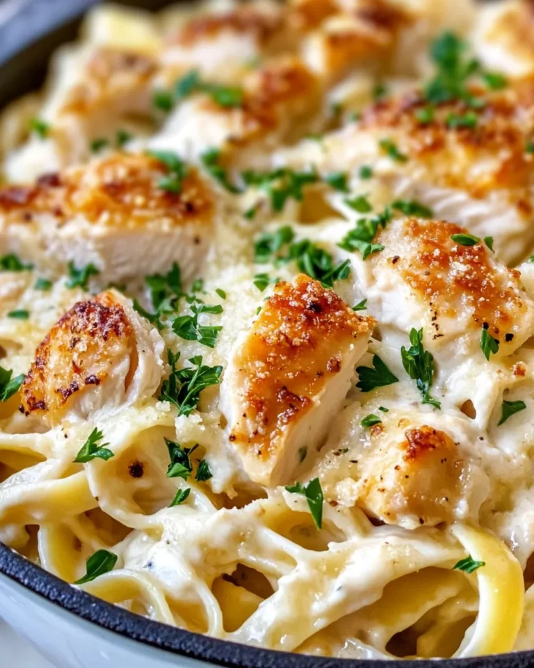 Homemade Creamy Alfredo Chicken Bake recipe photo