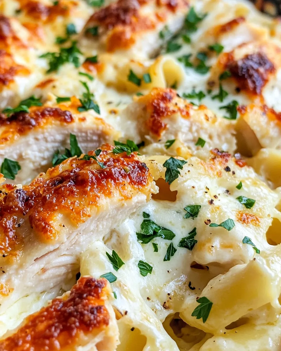 Classic Creamy Alfredo Chicken Bake dish photo