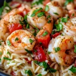 Homemade Creamy Cajun Shrimp Orzo recipe photo