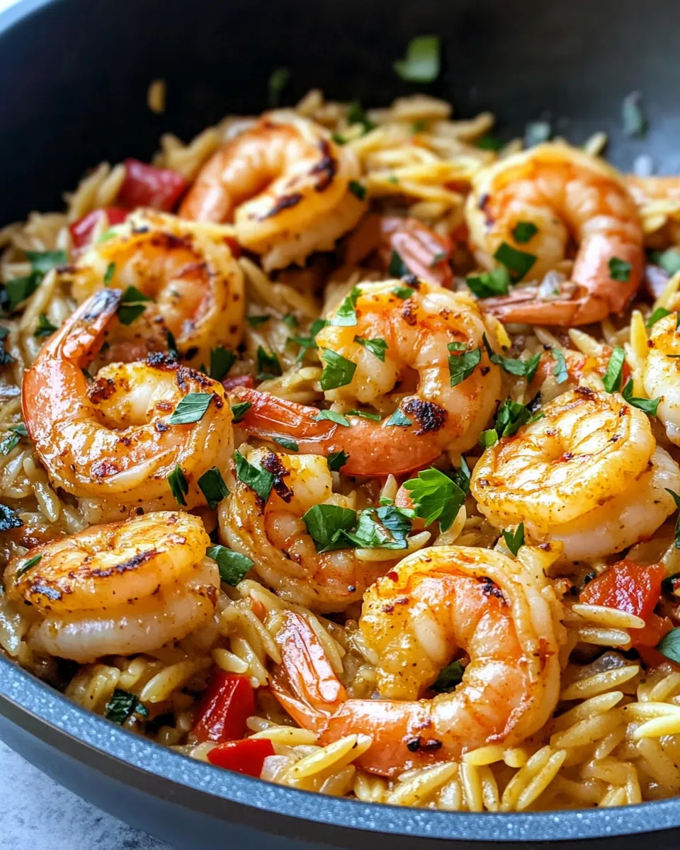 Classic Creamy Cajun Shrimp Orzo dish photo