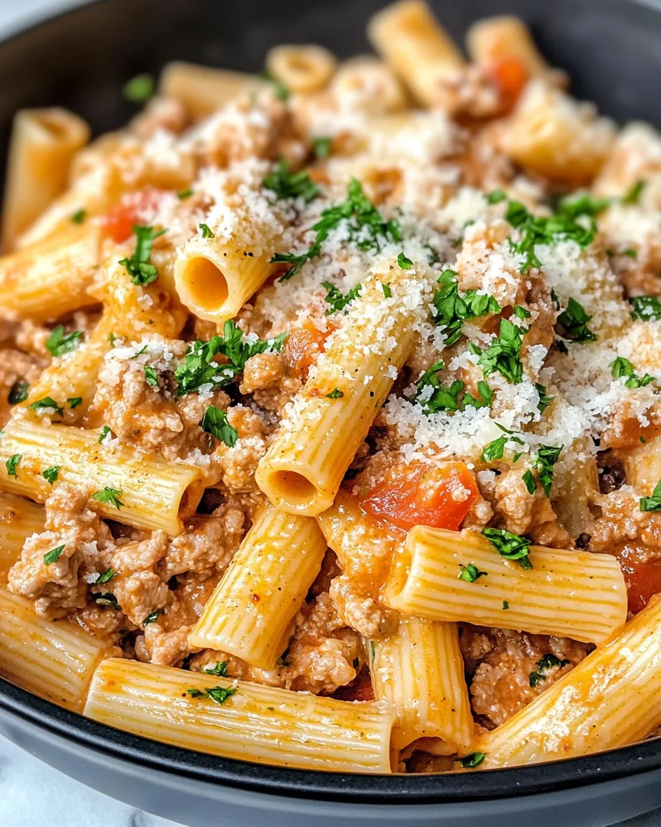 Homemade Creamy Cajun Turkey Rigatoni recipe photo