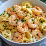Homemade Creamy Garlic Shrimp Tortellini recipe photo