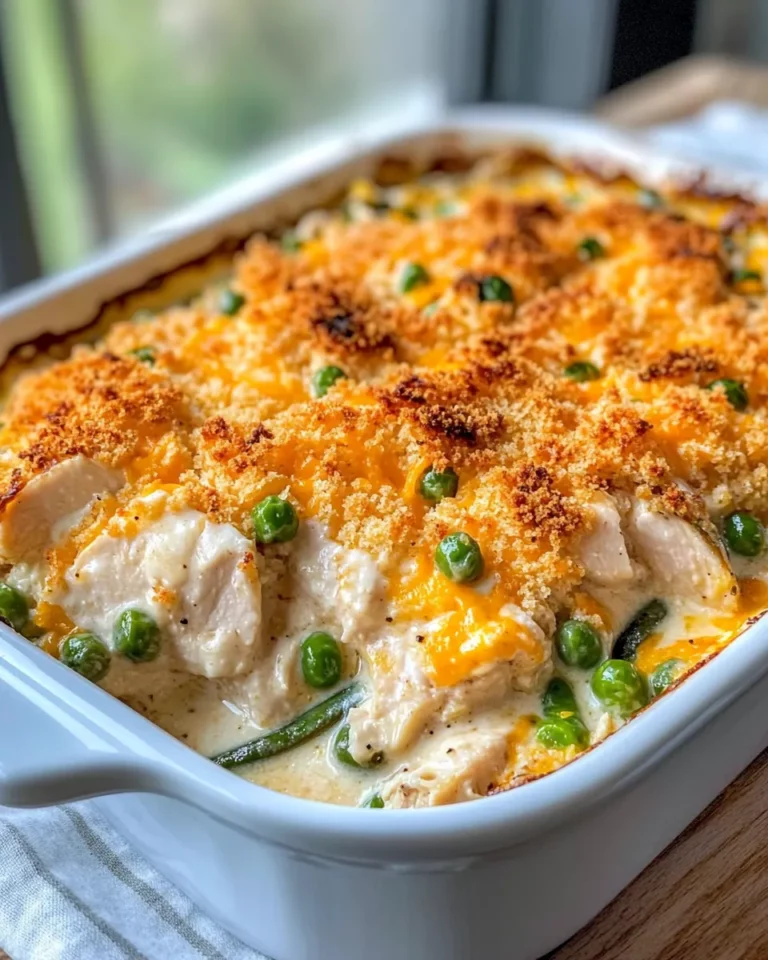 Homemade Creamy Green Bean Chicken Bake photo