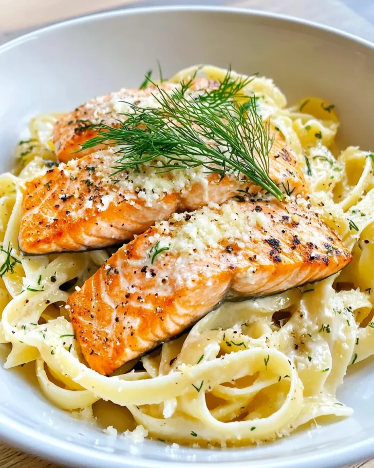 Homemade Creamy Lemon Dill Salmon Pasta photo