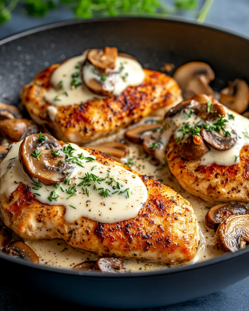 Classic Creamy Mushroom Thyme Chicken image