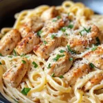 Homemade Creamy Pumpkin Alfredo Chicken Pasta recipe photo