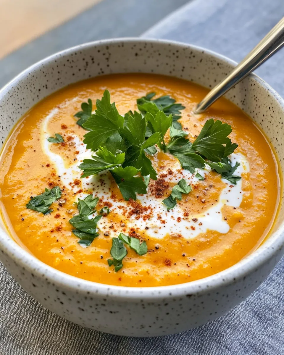 Delicious Creamy Roasted Pumpkin Soup picture