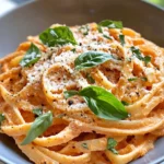 Homemade Creamy Roasted Red Pepper Pasta recipe photo