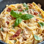 Homemade Creamy Sundried Tomato Turkey Pasta recipe photo