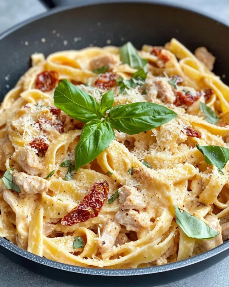 Homemade Creamy Sundried Tomato Turkey Pasta recipe photo