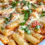 Homemade Creamy Tomato Basil Pasta Bake recipe photo