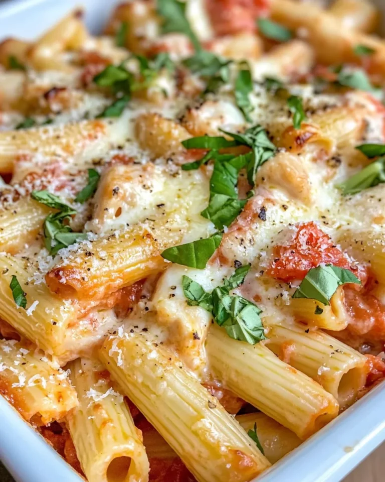 Homemade Creamy Tomato Basil Pasta Bake recipe photo