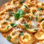 Homemade Creamy Tomato Basil Tortellini photo