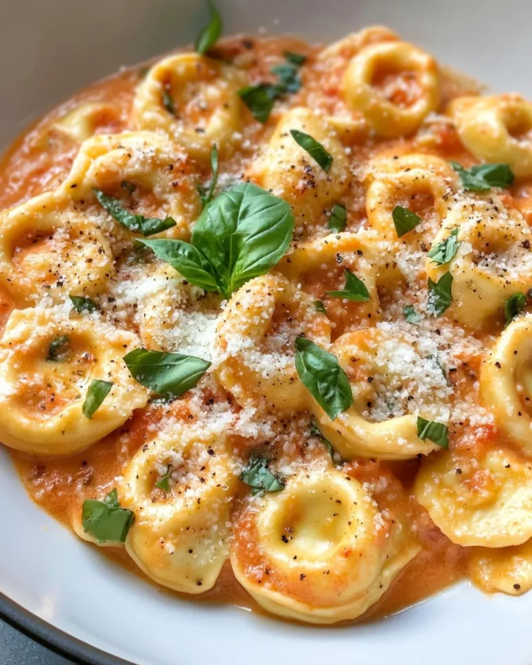 Homemade Creamy Tomato Basil Tortellini photo