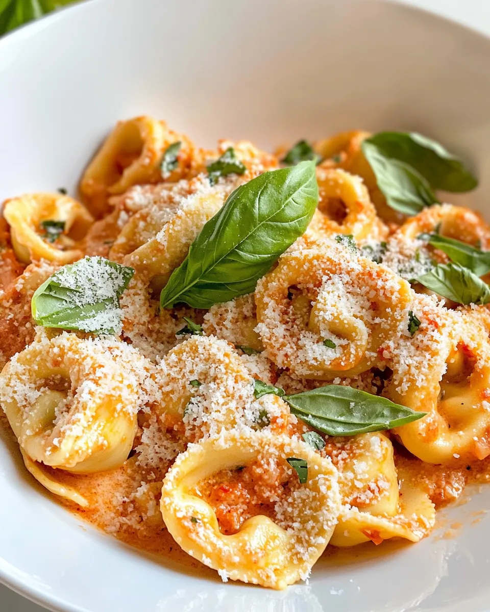 Delicious Creamy Tomato Basil Tortellini dish photo