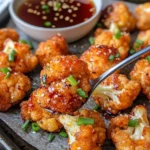 Homemade Crispy Honey Garlic Cauliflower Bites photo
