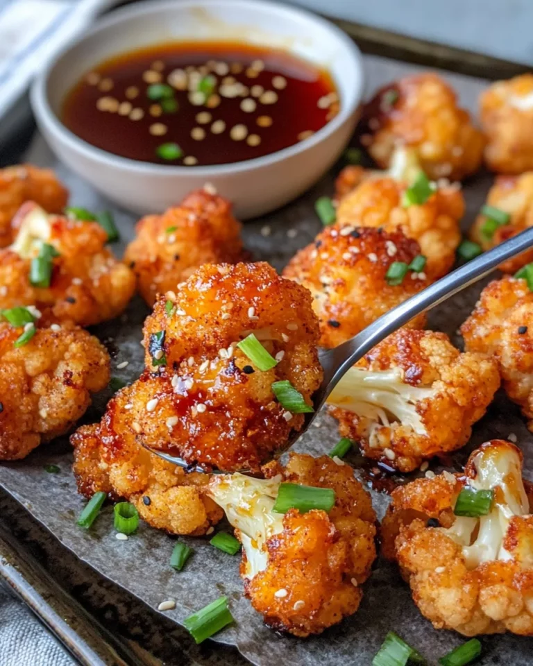Homemade Crispy Honey Garlic Cauliflower Bites photo