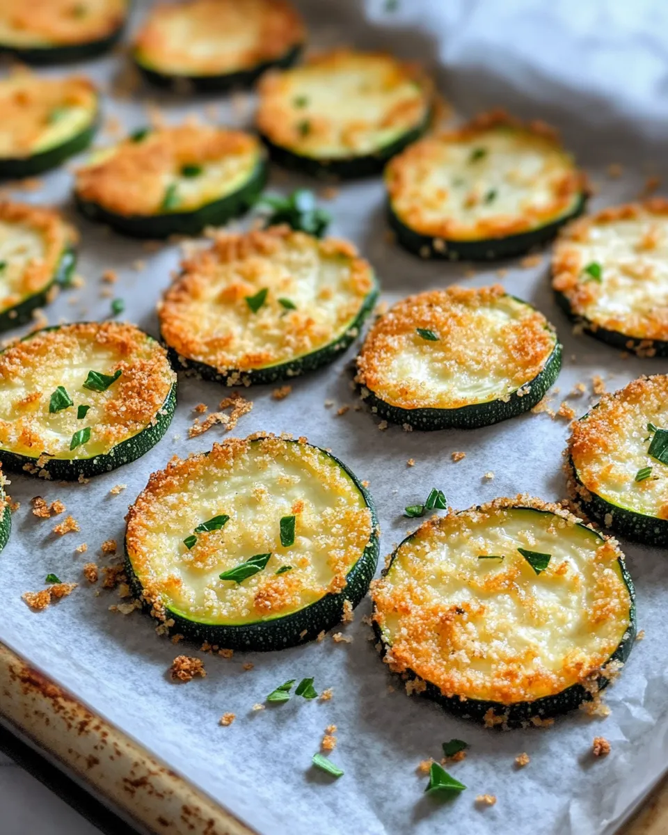 Delicious Crispy Parmesan Crusted Zucchini Chips dish photo
