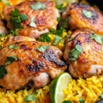 Homemade Cuban Mojo Chicken with Yellow Rice photo