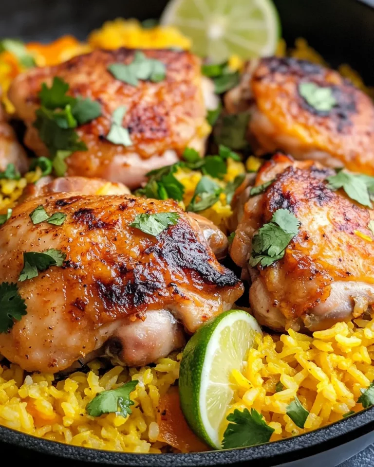 Homemade Cuban Mojo Chicken with Yellow Rice photo