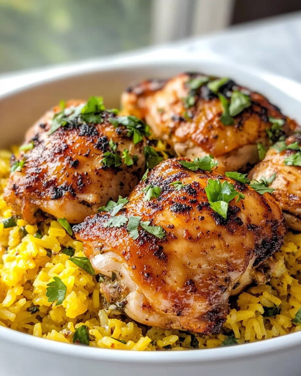 Easy Cuban Mojo Chicken with Yellow Rice recipe photo