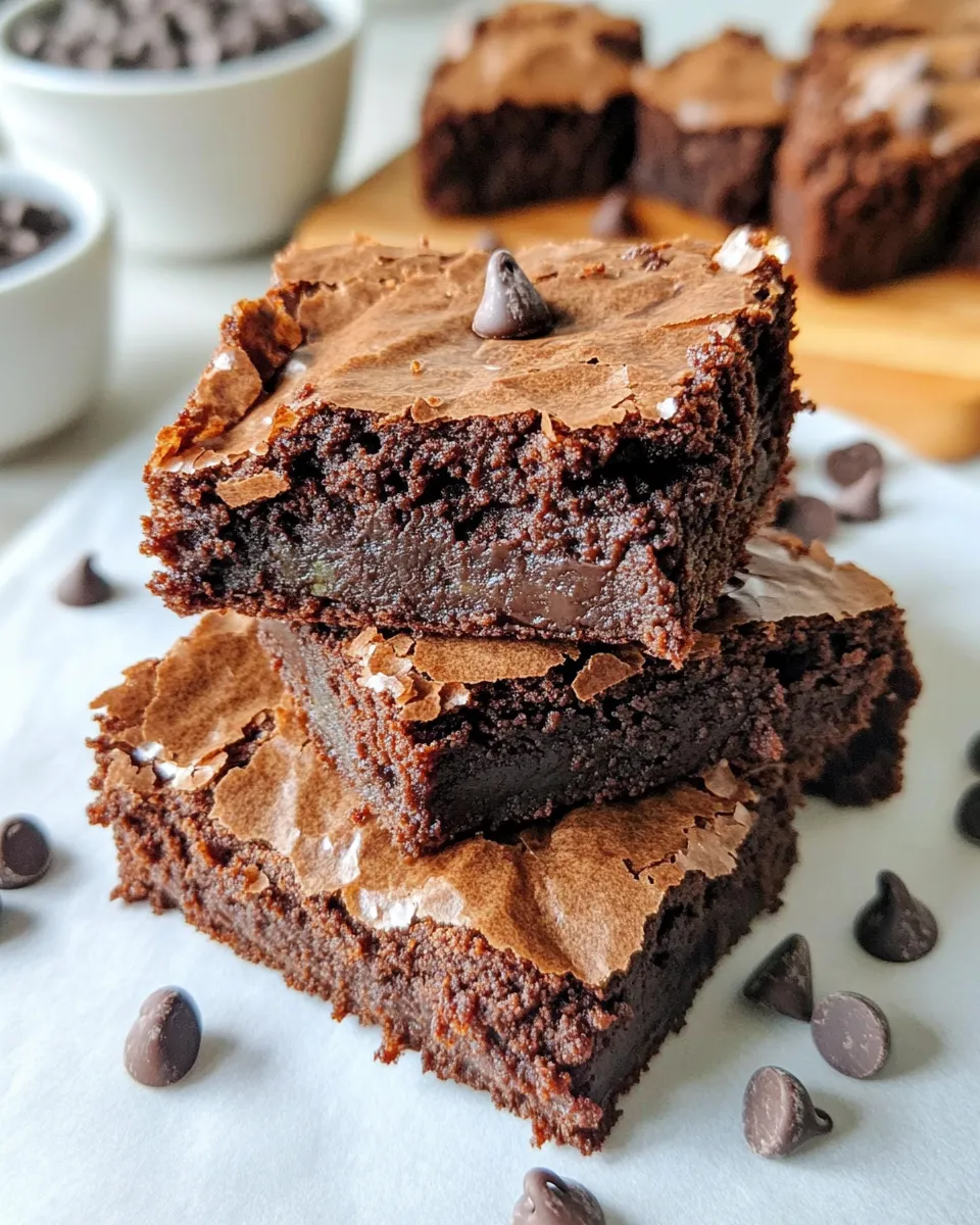 Delicious Double Chocolate Zucchini Brownies dish photo