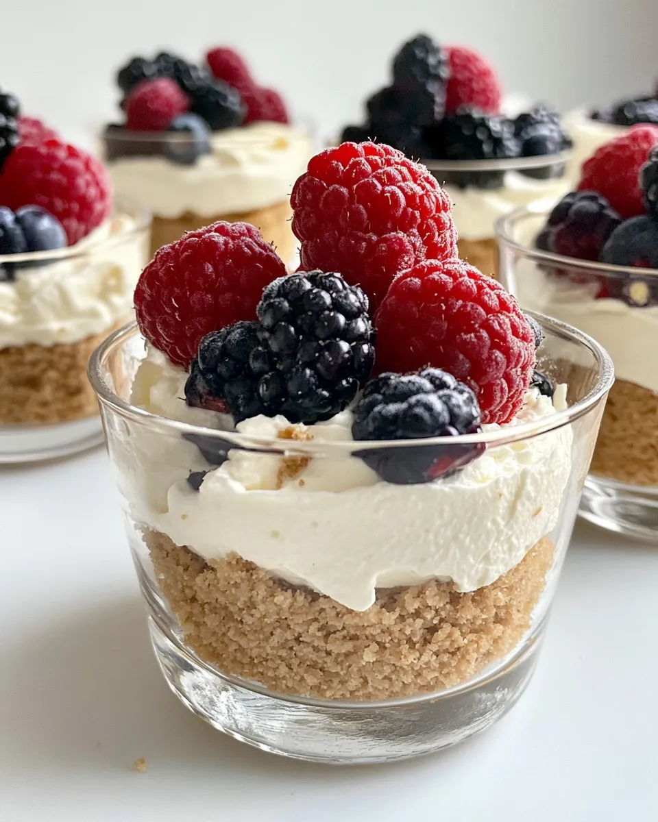 Quick Easy No-Bake Cheesecake Cups food shot