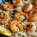 Homemade Garlic Butter Shrimp and Rice photo